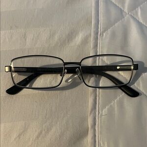 Men's Black Rectangular Glasses readers prescription
